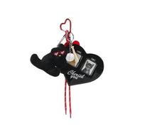 SELVFZ Trendy Large Heart Cats Themed Photo Card Holder Keychain Charm Pendant for Fashionable Women Ladies and Cats Lovers
