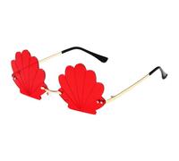 SELVFZ Trendy Rimless Shell Sun Glasses With Metal Legs For Comfortable Wear Music Festival And Special Event Eyeglasses Frameless Eyewears