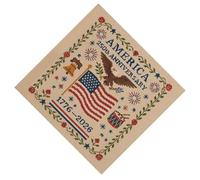 SELVFZ US 250th Anniversary Crossing Stitching Set Pattern Commemorative Embroidery Gift Patriotic Set Embroidery Thread Crossing