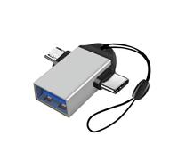 SELVFZ USB Connector Adapter With Lanyard For Phone Laptop Converter USB3.0 To Type C/USB And Type-C Adapter Portable USB C Converter