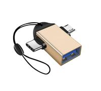 SELVFZ USB Connector Adapter With Lanyard For Phone Laptop Converter USB3.0 To Type C/USB And Type-C Adapter Portable USB C Converter