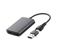 SELVFZ USB To Double 1080P 1080P Highly Clearly Adapter Splitter Monitors Adapter For Laptops And Tablets 1 Port/2 Port Multi-screen Dissimilar Display Synchronizer