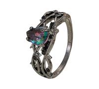 SELVFZ Vintage Rings Fashion Dating Jewelry Alloy Texture Comfortable Rings Suitbale For Adding A Touch Of Color To Any Look Modern Jewelry