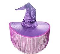 SELVFZ Witches Hats For Women Halloween Witches Hat With Spiders Cobweb Decors Carnivals Cosplays Halloween Witches Hat Adult Witches Wizard Cosplays Costume For Women