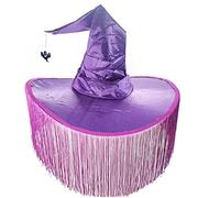 SELVFZ Witches Hats For Women Halloween Witches Hat With Spiders Cobweb Decors Carnivals Cosplays Halloween Witches Hat Adult Witches Wizard Cosplays Costume For Women
