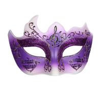 SELVFZ Women Luxurious Glittering Musical Note Venetians Half Face Cover For Costume Parties And Halloween Masquerade Eyemask Women