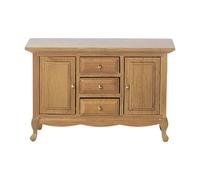 SELVFZ Wooden Nightstand For 1/12 Doll House Scene Miniature Furniture Detailed Craftsmanship With Functional Drawer Design Realistic Doll House Bedroom Accessories
