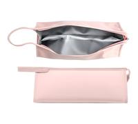 Selvotran Travel Storage Bag for Hair Styler, Pink Waterproof Double-Layer Carrying Case Organizer, Large Capacity Multi-Compartment, Shockproof with Pearl Foam Padding, Handy Handle for Travel