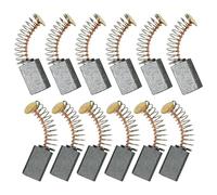 Selyse Pack of 12 Carbon Brushes for Electric Motors, Universal Replacement Carbon Brushes, 13 mm x 8 mm x 5 mm, for Power Tools, Repair of Electric Motors, Durable Quality and High Performance