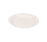SEM Disposable Plates Paper 22cm White Pack of 100