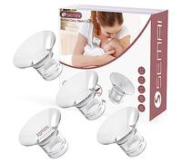 semai Flange Inserts 15mm Breast Pump Parts Compatible with Medela/Momcozy S12 Pro/S9 Pro/S12/S9/Spectra/Elvie 24mm Breast Pump Shields/Flanges, Reduce 24mm Nipple Tunnel Down to Correct Size, 4PCS