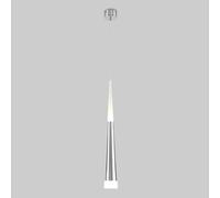 SEMANHUA Long Tube Hanging Light Indoor Suspension Light 5W Cone Astigmatism Light Cylinder Light LED Pendant Lamp Aluminum Chandelier for Kitchen Island Restaurant (Color : Silver, Size : Warm Ligh