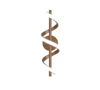 SEMANHUAOZ Bedroom Wood Grain Spiral Wall Lamp, Creative and Warm Living Room Sofa Background Wall Lamp, Nordic Art Corridor Aisle Lamp(Three-Color Light)