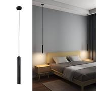 SEMANHUAOZ Modern Bedside Pendant Lamp Aluminum Long Barrel Ceiling Pendant Light Simple Creative Restaurant Pendant Light Living Room Long Bar Pendant Light(30cm,Neutral Light)