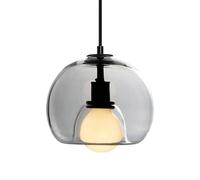 SEMANHUAOZ Nordic Style Glass Chandelier - Flush Mount Single-Head Hanging Lamp, Creative and Personalized Pendant Shade, E27 Light Source Ceiling Pendant Light for Bar and Restaurant Decor(Clear)
