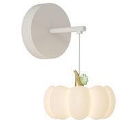 SEMANHUAOZ Nordic Wall Lamp LED Log Cream Wind 8W Bedroom Bedside Reading Cozy Red