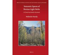 Semantic Spaces of Persian Light Verbs: A Constructionist Account: 6 (Brill's Studies in South and Southwest Asian Languages)