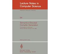 Semantics-Directed Compiler Generation – Proceedings (Aarhus, Jan 14–18, 1980) – LNCS 94