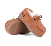 SEMARY Toddler Moccasin Slippers with Memory Foam Sole Protection Indoor Outdoor U722WLFX-0914 Maroon Faux Fur Lining 10 Toddler