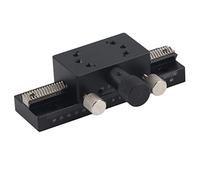 SEMCIC - 100 Sliding Stage, Manual Linear Translation Stage, 30 x 50mm Fine Tuning Trimming Platform with Rack and Pinion for Optical Measurement and Testing Equipment