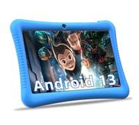 Semeakoko Kids Tablet 10 Inch, Android 13 Tablet for Kid,Age, Quad Core-3GB RAM + 32GB ROM, WiFi, Parental Control, Kids Software, Dual Camera,1280X800 HD Display,Gift for Kids/Children-Blue