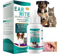 SEMECOMER Ear Mite Treatment for Dogs & Cats, Dog Ear Drops For Infection, Dog-Ear Infection Treatment, Relieves Yeast Infections, Soothes Ears Mite Discomfort, Ears Care For Puppy Cats And Dogs