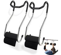 SEMEDOYO Dumbbell Spotter Hooks Barbell Attachment: for Shoulder and Chest Bench Press Hanging Dumbbells to Barbells Safety Hanger Attachment Improve Strength Performance