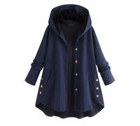 semen Casual Cotton Padded Single Breasted Hooded Parka Coats for Women Fall Winter Warm Baggy Windbreaker Overcoat Windproof Outerwear
