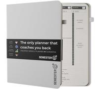 Semester Undated Weekly Study Planner Notebook - B5 Size Faux Leather Students Planner for 2025-2026 | Weekly Goal Setting Productivity To do List Notebook Diary Expert with Habit Tracker & Work
