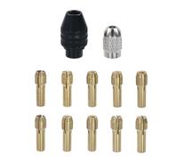 Semetall 12PCS M7×0.75mm Quick Change Drill Chuck Collet Set 0.8-3.2mm for Rotary Tools