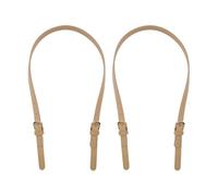 Semetall 2Pcs Purse Strap Leather Handles for Bags,PU Leather Purse Strap Sewing Replacement Handbag,Light Khaki, Khaki