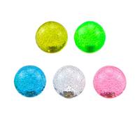 Semetall 5pcs Joystick Ball Top Handle Rocker Ball Handle Knob American Type Style for Handle Arcade Machine DIY with Pink Yellow Blue Green Transparent