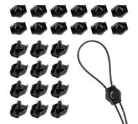 Semetall Wire Rope Clips 12PCS, M3 Stainless Steel Cable Clamps for 1/8 Inch Wire Rope, Single Bolt Design (High Strength, Anti-Rust),Black