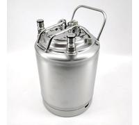 Semfeil Brew 64 oz Ball Lock Mini Keg Growler 1/2 Gallon Keg Corny Keg Ball Lock Keg Soda keg 2L Small Keg Single Metal Handle 304 Stainless Steel Beer Mini Keg for Home Brew