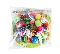 Semfri 21 Pcs Cat Toys Interactive Teaser Tunnel Crinkle Assortment for Feline (Green, One Size)