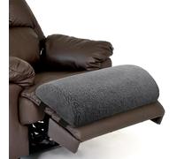 SEMGABO Extra Large Recliner Leg Rest Cushion - Half Moon Foot Pillow with Adjustable Strap for Leg, Ankle, Neck & Back Support - Multi-Purpose Recliner Leg Pillow for Sofa, Bed or Chair (Gray)