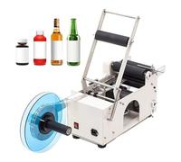 Semi-Automatic Bottle Labeling Machine, Electric Label Applicator for Round Bottles, 20-40 Labels per Minute, Ideal for Small to Medium Production Runs