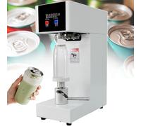 Semi Automatic Can Sealer Machine, 180 W Commercial Cup Sealing Machine, with Counter, Desktop Soda Can Sealer, for 500 Ml / 650 Ml Plastic/Aluminum Can, 5.5 cm Caliber White