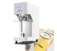 Semi Automatic Can Sealer Machine 370w Electric Commercial Tin Cup Sealer Can Sealer with Counter Benchtop Can Seamer Electric Cup Sealer Machine Sealing Machine Tool,White