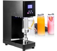 Semi-Automatic Can Sealing Machine for Aluminum and Plastic Cans, Adjustable Height, Electric Operation