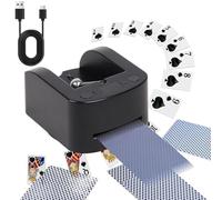 Semi-Automatic Card Dealer - Electronic Card Dealing Machine with Smart Sensor and 360° Rotating Base, 1800mAh Rechargeable Poker Dispenser for Casino Games