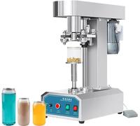 Semi-Automatic Cup Sealer Machine, 370W Foot Switch for Sealing PET Bottles 39-200mm Height, 45-130mm Diameter, Ideal for Milk Tea Shops and Bakeries