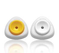 Semi-Automatic Egg Shell Pinhole Beater, Piercer Divider with Lock for Raw/Soft Hard-Boiled Eggs (Yellow + White)