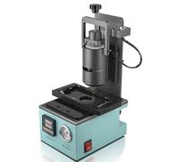 Semi Automatic Glue Dispenser, 10CC 30CC Hot Melt Adhesive Glue Dispenser with Positioning Mold and Foot Switch, Pressure Regulating, Thermostat, for Various Craft Glues(10CC)