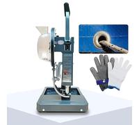 Semi-Automatic Grommet Machine, Heavy Duty Hand Press Grommet Machine with 1000PCS Grommet, Transparent Hopper Design, Automatic Feed, Rivet Punch Tool for Pool Covers, Banners, or Signs