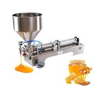 Semi-Automatic Horizontal Pneumatic Cream Filling Machine - Stainless Steel Industrial Paste Filling Machine For Visco Liquid, 10-5000 Ml Capacity