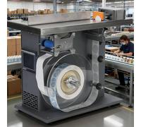Semi-Automatic Labeling Machine, 90 Degree Corner Applicator, Digital Touch Screen, ±0.5mm Accuracy, Ideal for 25 to 30mm Labels, Efficient Label Application