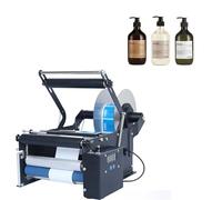 Semi-Automatic Labeling Machine with Intelligent Sensor, ±0.5mm Precision, Auto Stop for Wine, Sauce & DIY Bottles