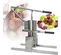 Semi-Automatic Meatball Machine, Meatball Forming Device, Food Processor Kitchen Equipment with 3 Molds and Plastic Handle, Stainless Steel Body for Restaurants, Meat Pro(1.6 * 2.0 * 2.2cm)