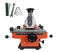Semi Automatic Metal Marking Machine, High Speed Nameplate Stamping Machine with 200×135mm Marking Range, Letter Tag Nameplate Engraver with Character Wheels, for Metal and Steel Signs(5mm)